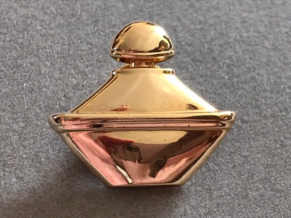 GUERLAIN Samsara Perfume Bottle Lapel Pin, 1980s … - image 8