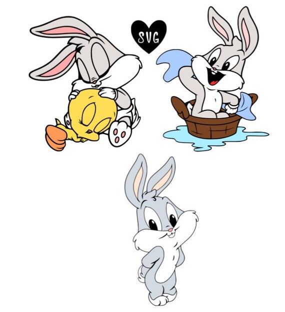 Baby Bugs Bunny Looney Tunes Svg Cut Files Only Etsy