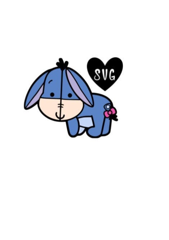 Download Baby Eeyore Svg File Only Cricut Silhouette Compatible Etsy