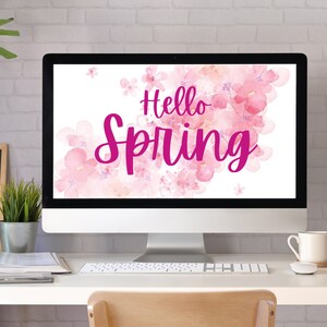 Hello Spring Desktop Wallpaper, Desktop Wallpaper, Desktop Background ...