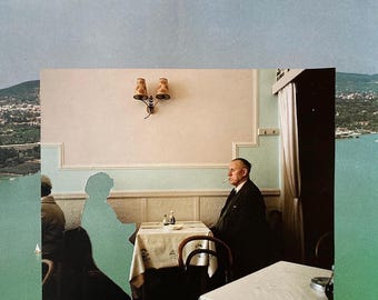 Analog Collage Print | Collage Art | "Life" | Vintage Collage | Wall Art | Art Print | Collage Art Print | Surreal Art | Conceptual Art