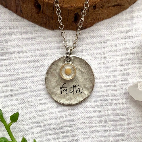 Mustard Seed Bracelet Faith Bracelet Inspirational Jewelry Etsy