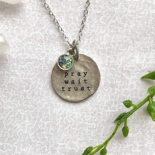 Pray Wait Trust Etsy