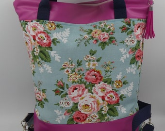 Rucksack oder Shopper, Rosendesign