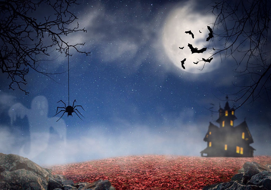 Halloween Backdrop Premade Backdrop Witch Backdrop - Etsy