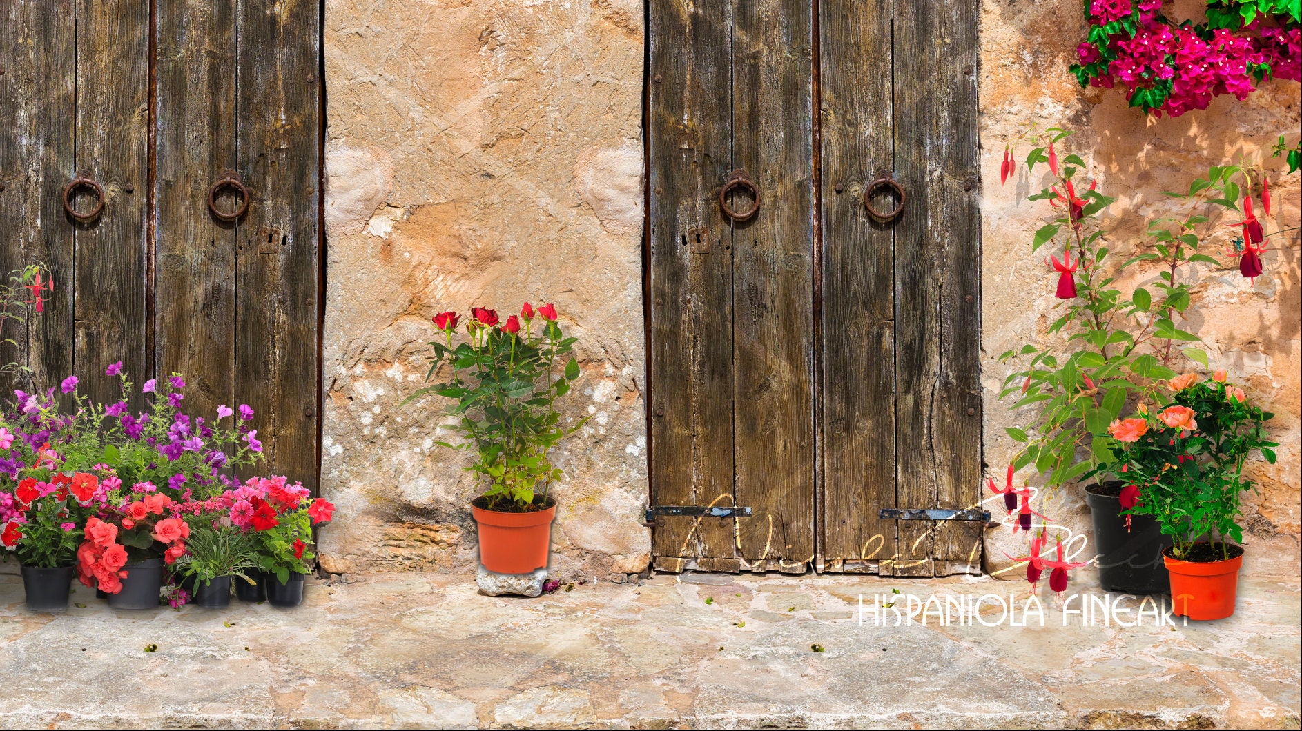 Flower Wall Digital Backdrop Premade Backdrop Digital Etsy