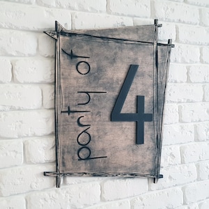 3D Wood Wall Party of Number sign Wall Decor Sign image 1