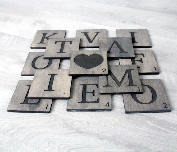 SCRABBLE TILE LETTERS Instant Download Digital Printable 1 Inch Letter Wood  Tiles Diy -  Finland