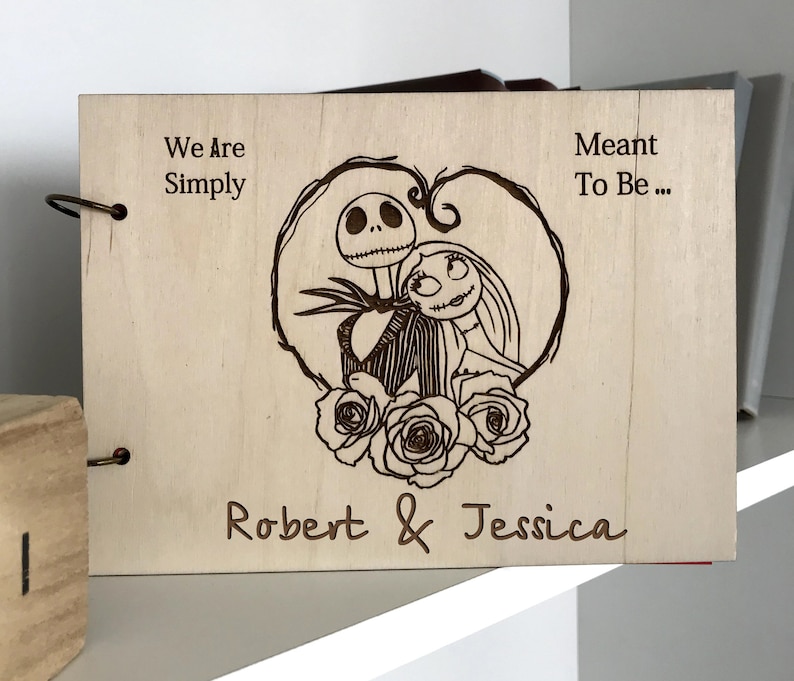 Wedding Guest Book Wood Guest Book Gift Personalized Guest Etsy