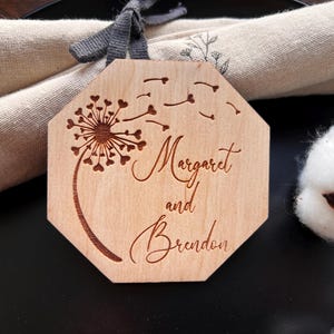 Personalized Wooden Wedding Coasters: Engraved Birch Favors