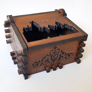 Christmas Gift music box Mechanical Music Box Music Box Handle Wooden Music Box Engraved Personalized  Wood music box Birthday Gift