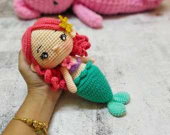 Mermaid Crochet pattern / crochet doll pattern / amigurumi doll pattern / princess crochet pattern / princess amigurumi pattern / ENGLISH