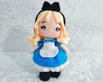 crochet doll pattern / Princess Crochet pattern / Alice crochet pattern / amigurumi doll pattern /ENGLISH only