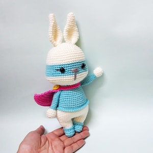 MINIPET collections-SUPERBUNN / Crochet bunny / crochet rabbit / crochet animal pattern / crochet toys pattern / Crochet doll pattern image 1