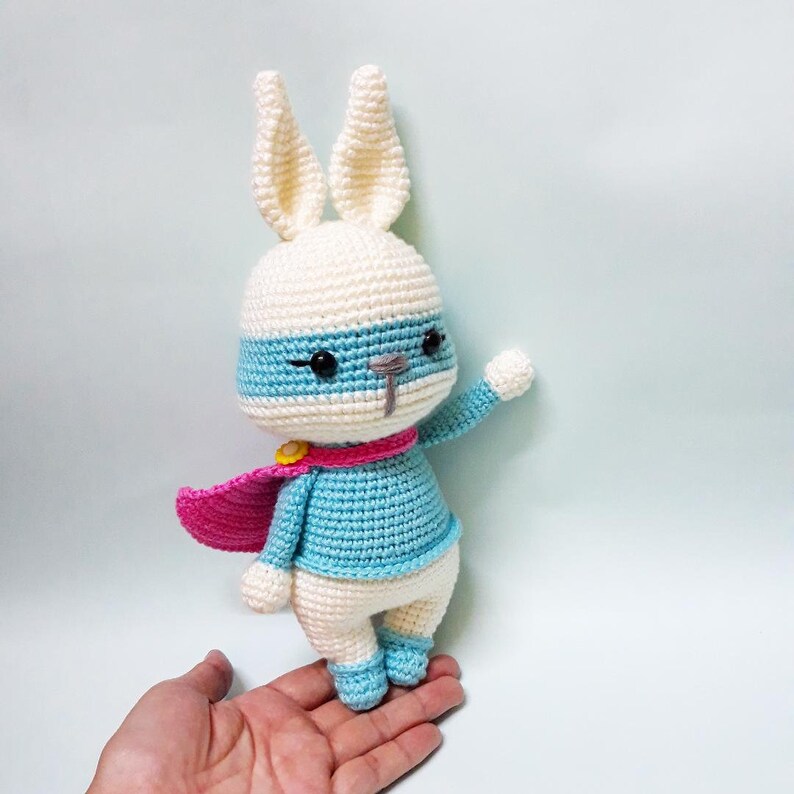 MINIPET collections-SUPERBUNN / Crochet bunny / crochet rabbit / crochet animal pattern / crochet toys pattern / Crochet doll pattern image 1