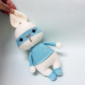 MINIPET collections-SUPERBUNN / Crochet bunny / crochet rabbit / crochet animal pattern / crochet toys pattern / Crochet doll pattern image 4