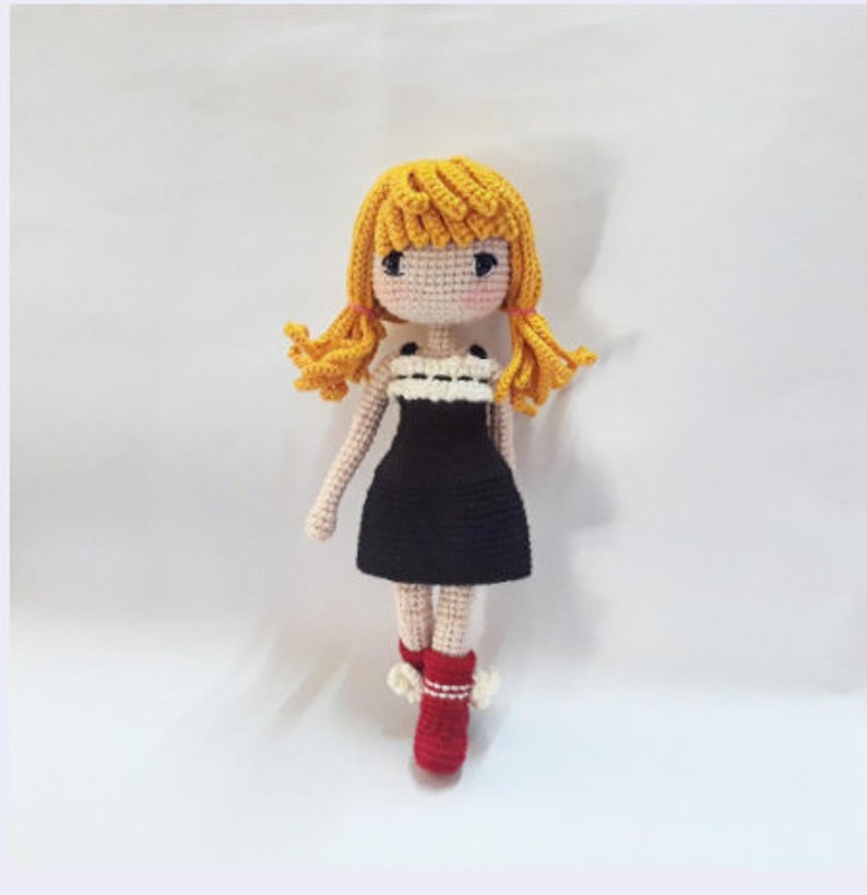 Crochet doll pattern / amigurumi doll pattern  Carol SET B image 3