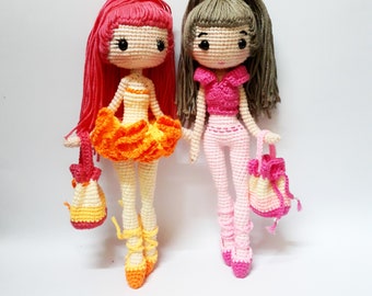 Crochet doll pattern / Amigurumi doll pattern - DAISY