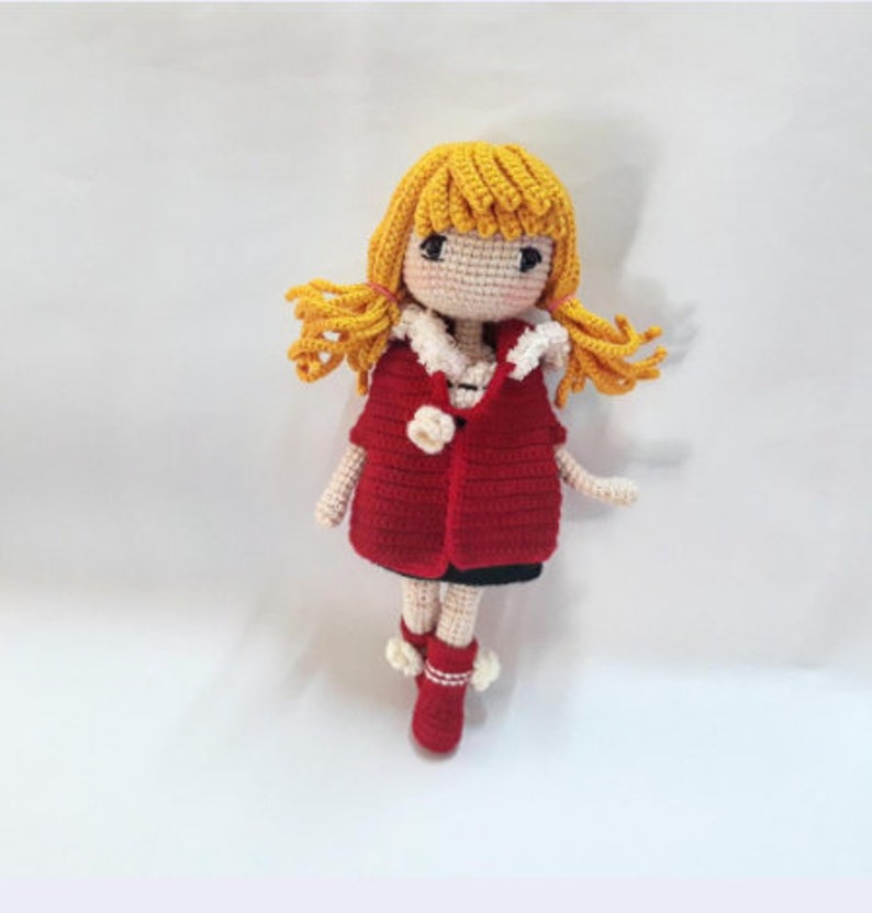 Crochet doll pattern / amigurumi doll pattern  Carol SET B image 8