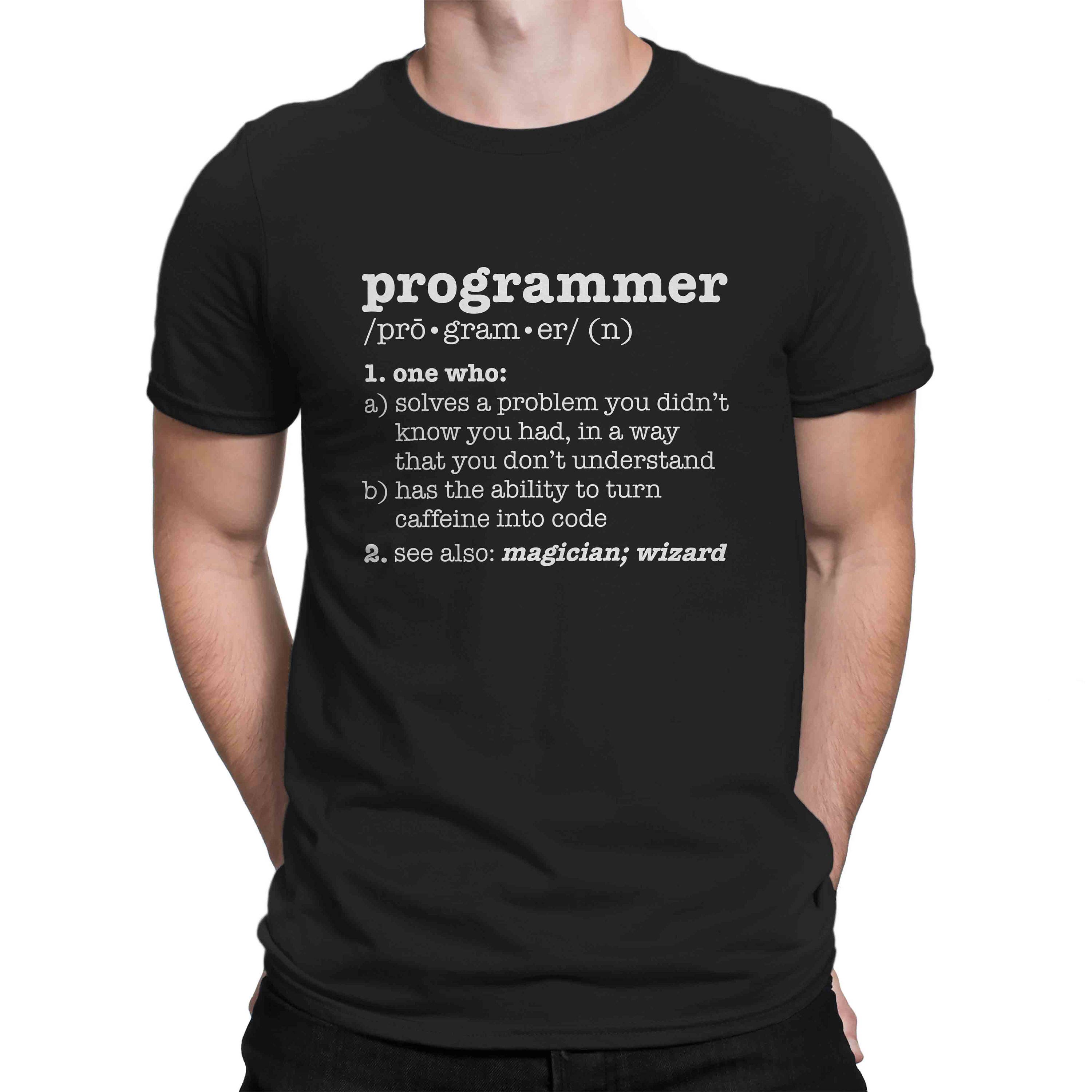 Funny Programmer Definition Shirt Programmer Meaning Noun Etsy