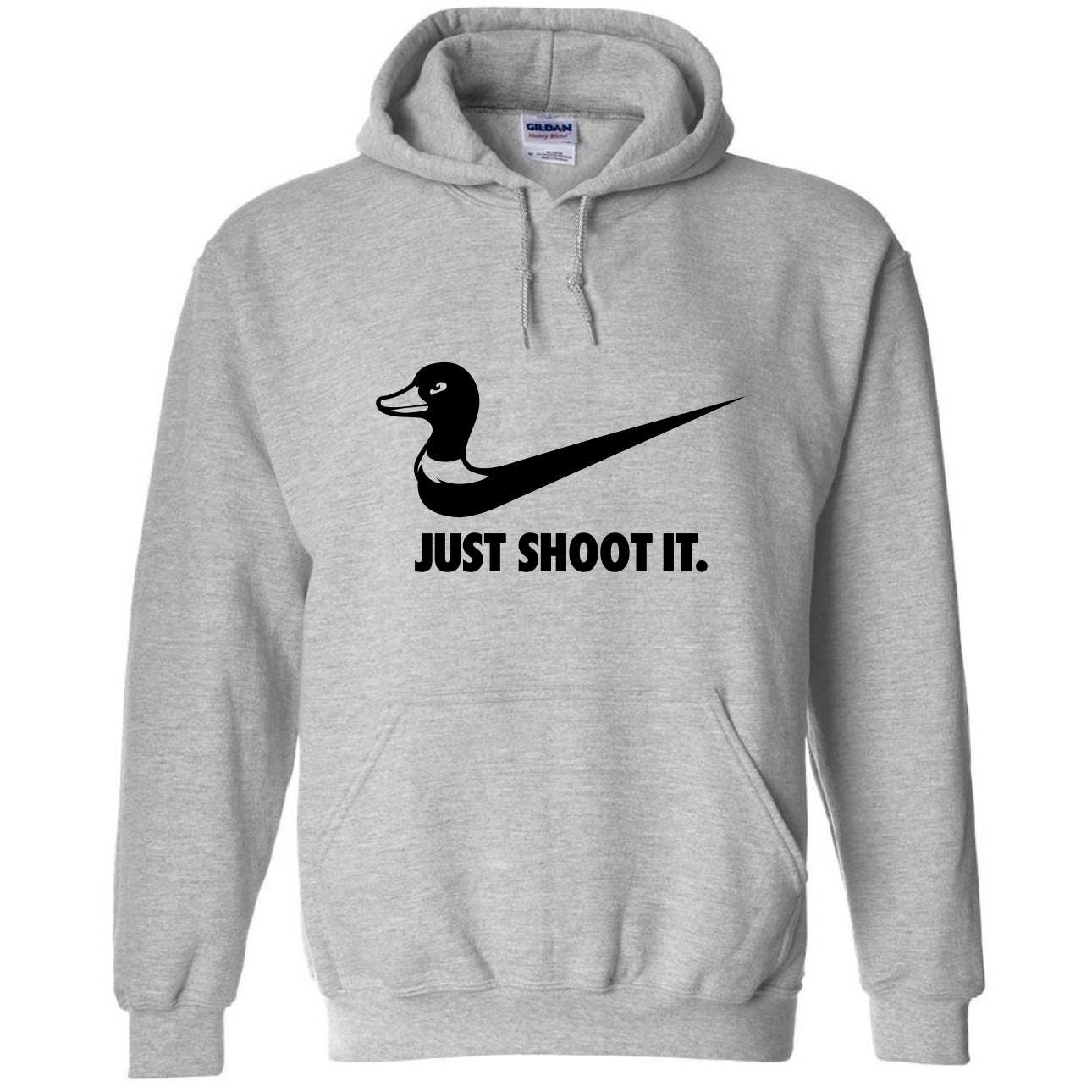 Just Shoot It Hunting Hoodie Duck Hunting Sweater Deer Etsy