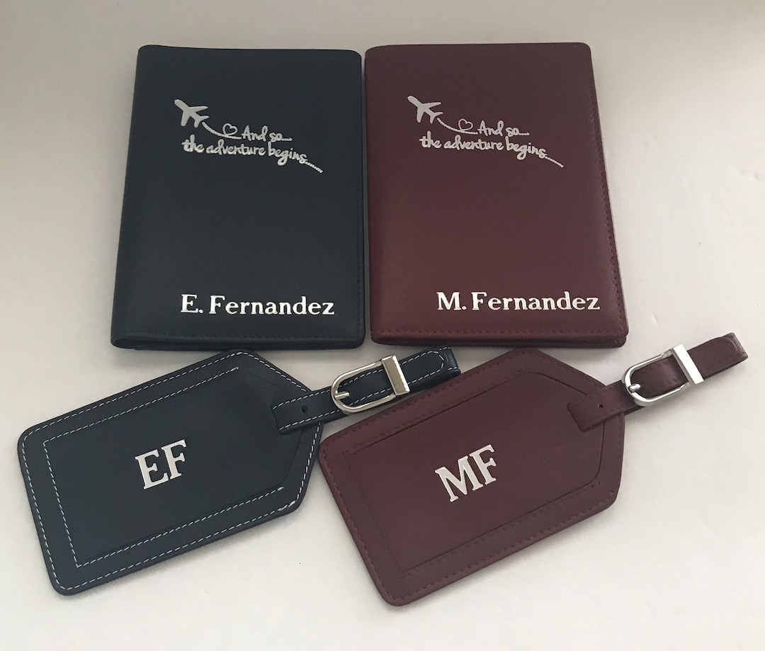 RFID Passport Wallet/vaccination Card Holder,monogrammed Passport Cover