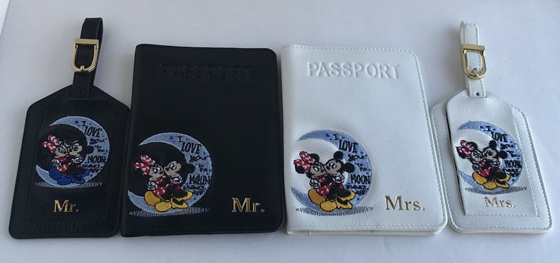 and Mrs Mr Travel Gift,Couples Wedding Gift,Disney Wedding Gift,Mr./&Mrs Passport Cover,RFID Passport Cover,Anniversary Gift,Couples Gift