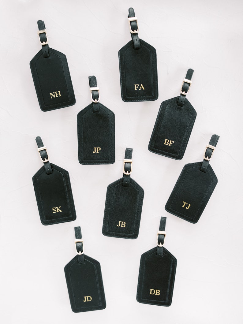 Monogrammed Luggage Tags - 2 AD 2 CD