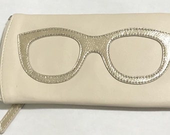 Personalized Leather Eyeglass Case: Travel Sunglass Holder, Personalized Graduation Gift