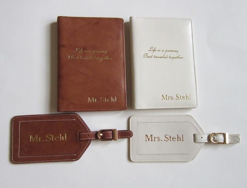 Personalized RFID Passport Wallet, Monogrammed Passport Wallet, Bridesmaid Gift, Anniversary Gift, Personalized Luggage Tag, Travel Gift