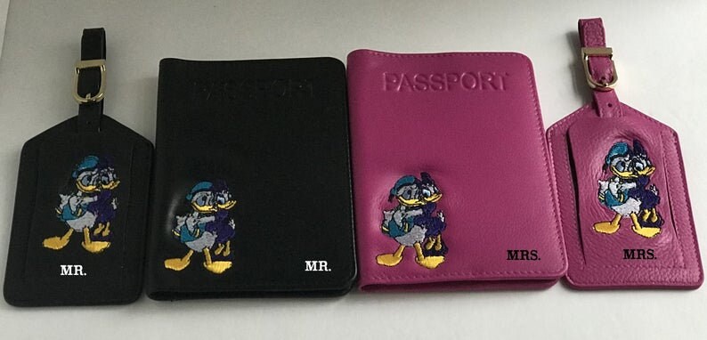 and Mrs Mr Travel Gift,Couples Wedding Gift,Disney Wedding Gift,Mr./&Mrs Passport Cover,RFID Passport Cover,Anniversary Gift,Couples Gift