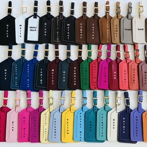 Monogrammed Luggage tag Personalized Luggage Tags Bridesmaid Gift Destination Wedding Gift Wedding Favor RFID Luggage TagsTravel Gift image 9