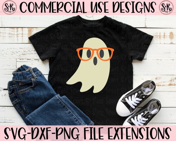 Download Nerdy Ghost Svg Ghost Svg Halloween Svg Kids Halloween Svg Etsy