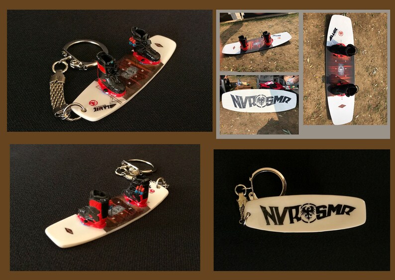 Personalized mini copy of the original Wakeboard / Keychain Etsy