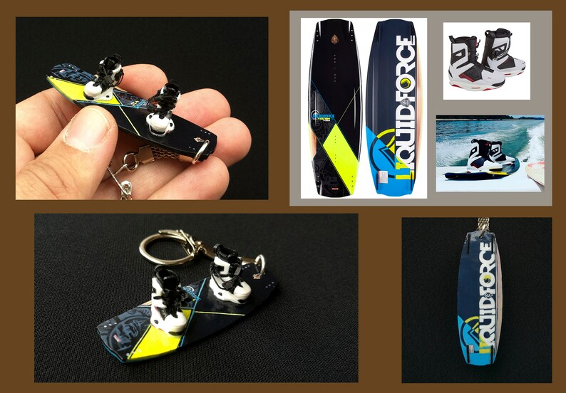 Personalized mini copy of the original Wakeboard / Keychain Etsy