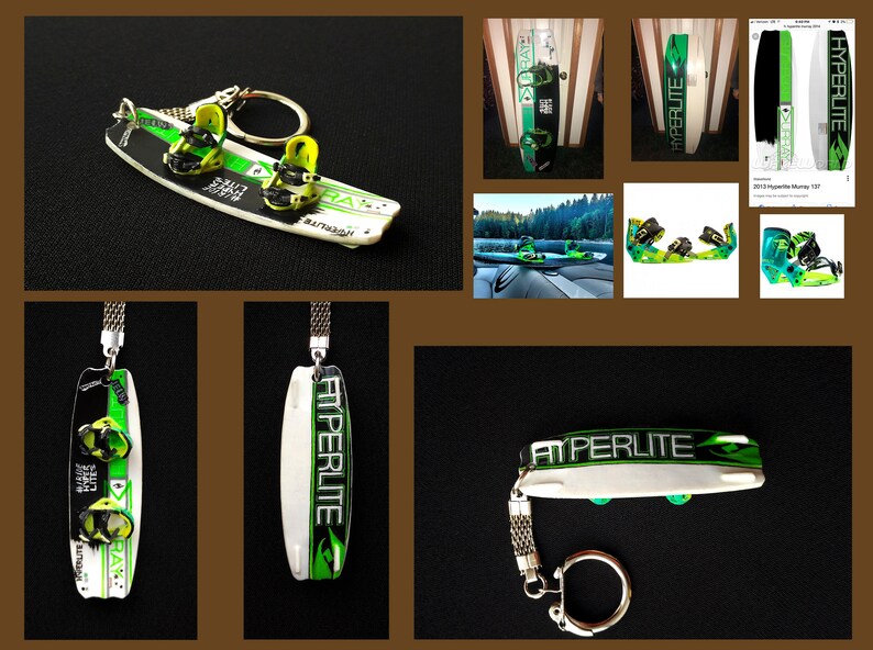 Personalized mini copy of the original Wakeboard / Keychain Etsy