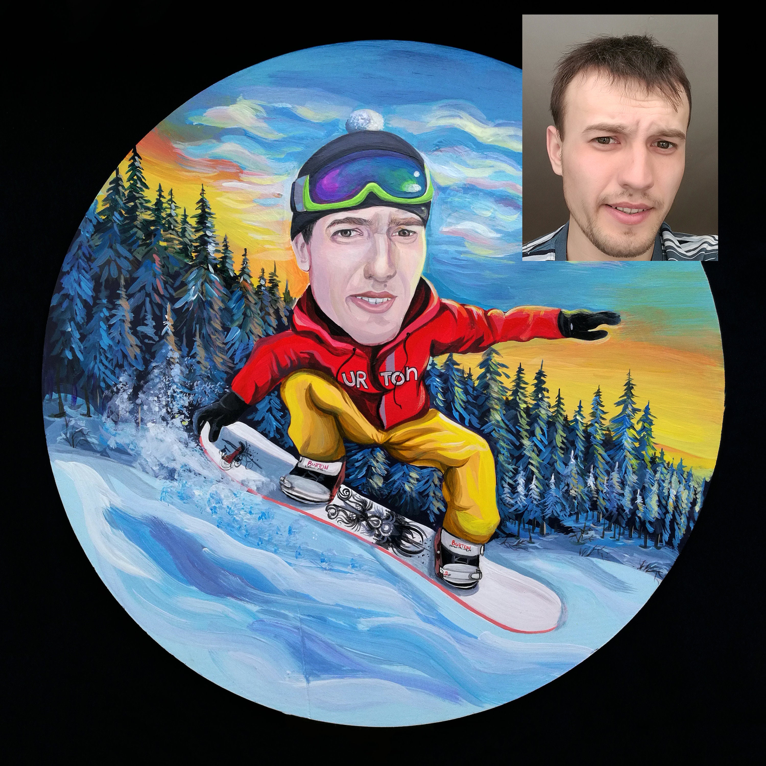 Сноубордистка портрет