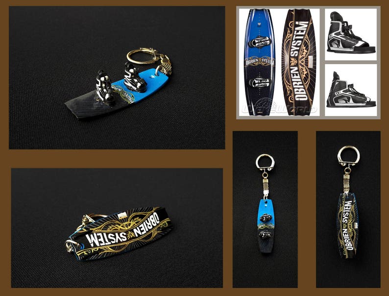Personalized mini copy of the original Wakeboard / Keychain Etsy