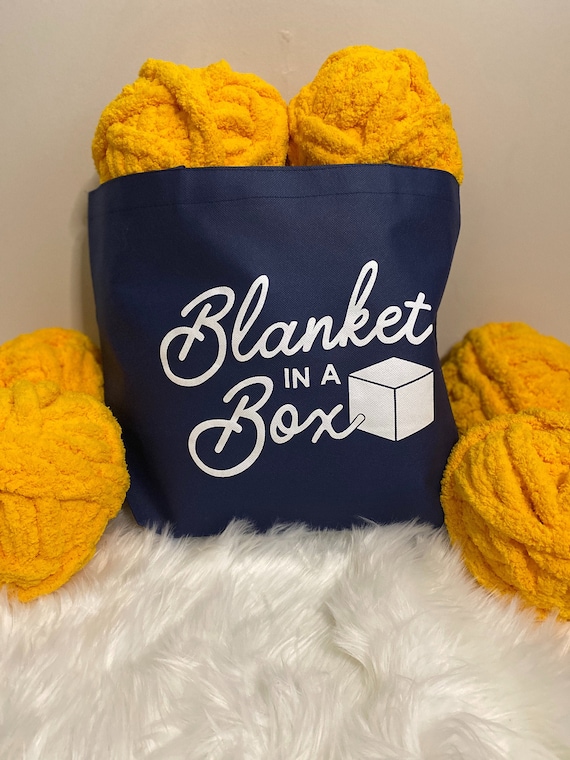 Blanket Kit, DIY, Easy, Simple, Chunky Knit, Craft, DIY 