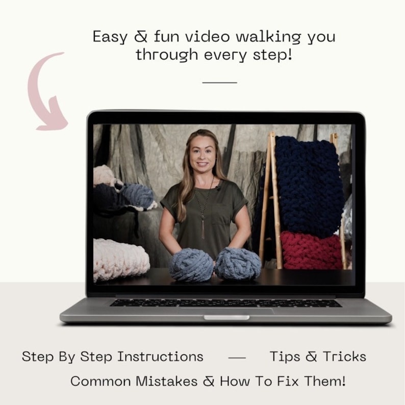 DIY Blanket Making Kit Chunky Knit Soft Yarn Craft Etsy