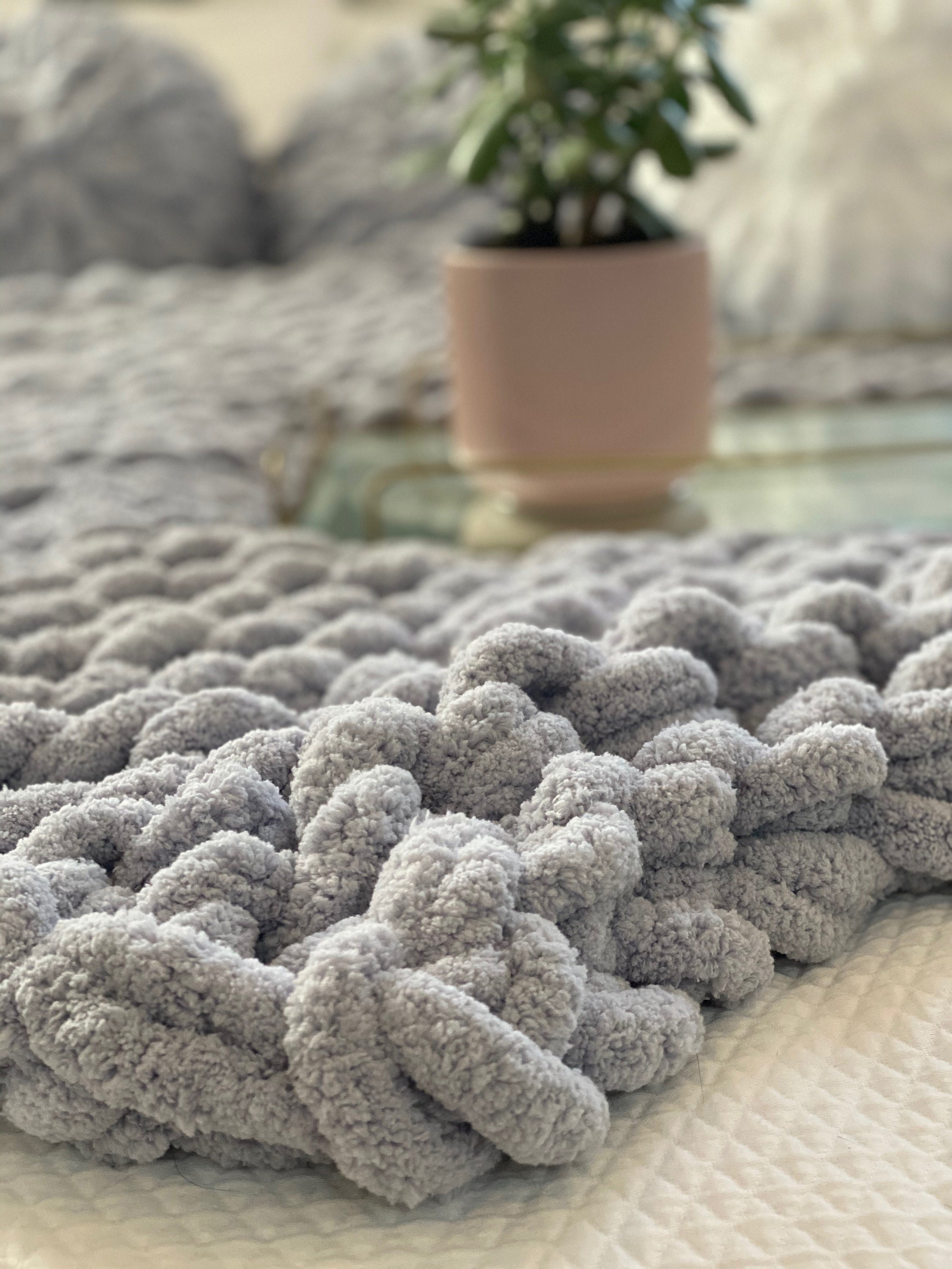 Blanket Kit DIY Easy Simple Chunky Knit Craft DIY Etsy