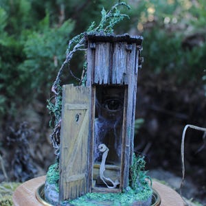 Diorama,Miniaturen,Diorama Kunst,Fantasy Welt,Miniatur Welten,Miniatur Behausungen,Holz Diorama,Holz Glas Skulptur,Handarbeit,Kuriositäten