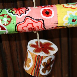 Mobile, Gartendeko, Windspiel aus Holz Etsy.de
