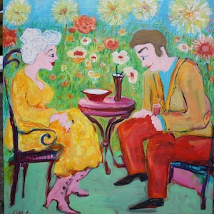 The Seduction, oil painting on canvas,