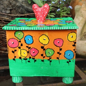 Treasure chest, box, paper mache