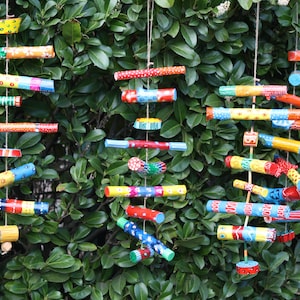 Wind chime, garden mobile, wood