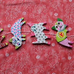 Mobiel met katten, kindermobiel, raamdecoratie