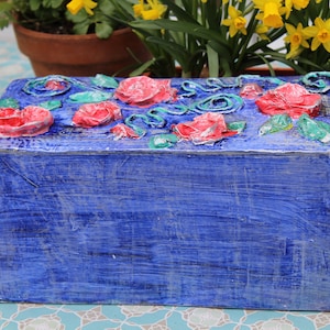 Chest, box made of papier-mache