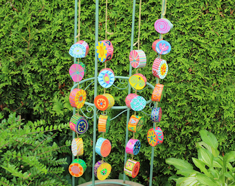 Balcony decoration, mobile made of wood