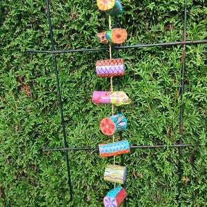 Garden decoration made of wood, mobile